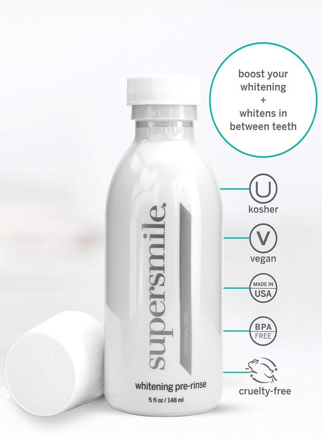 Supersmile Whitening Pre-Rinse, Clinically Formulated Pre-Brush Dental Mouthwash, Original Mint, 5 Fl Oz - Image 3